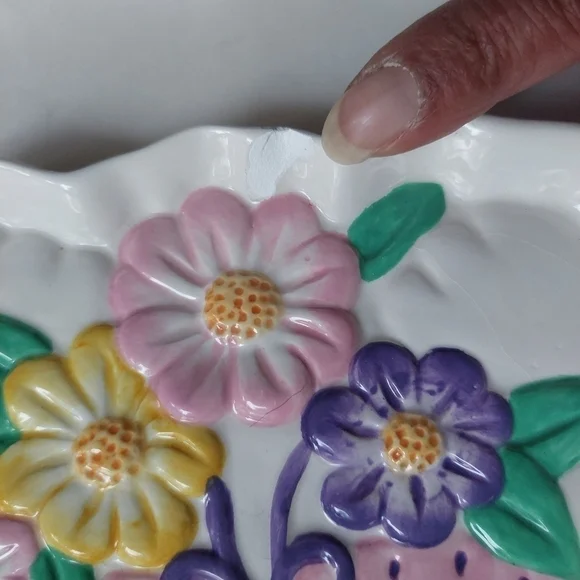 Vintage* Easter Rabbit 3-Section Ceramic Serving Plate - Picture 3 of 9